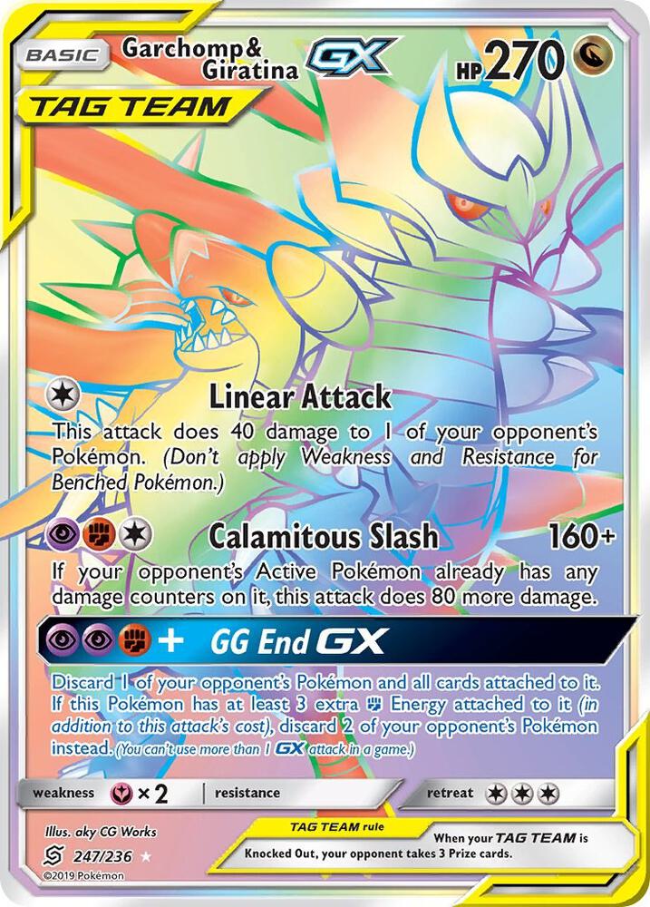PKMN Singles - Garchomp & Giratina GX Secret 247/236
