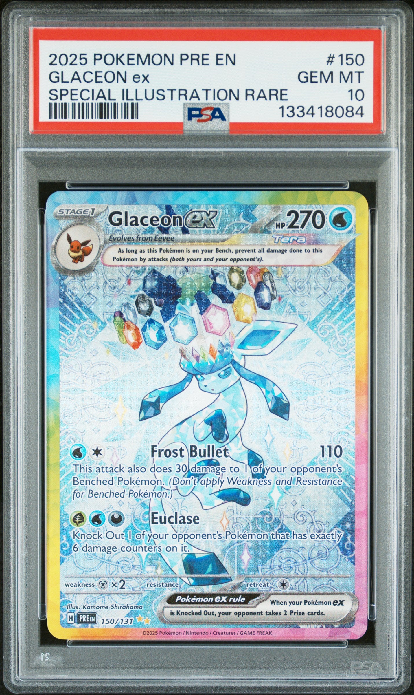PSA 10 - Glaceon ex #150
