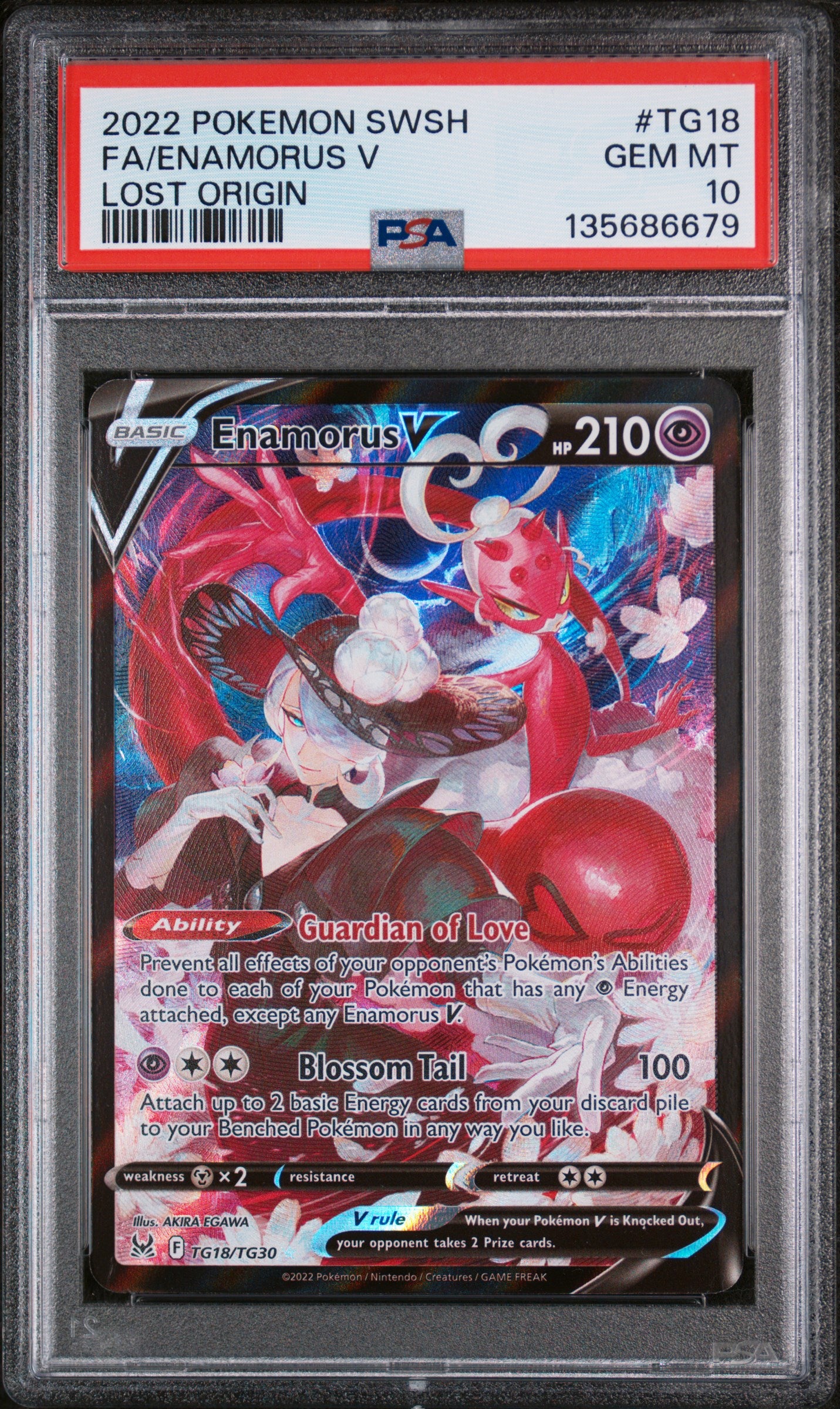 PSA 10 - Enamorus V - TG18