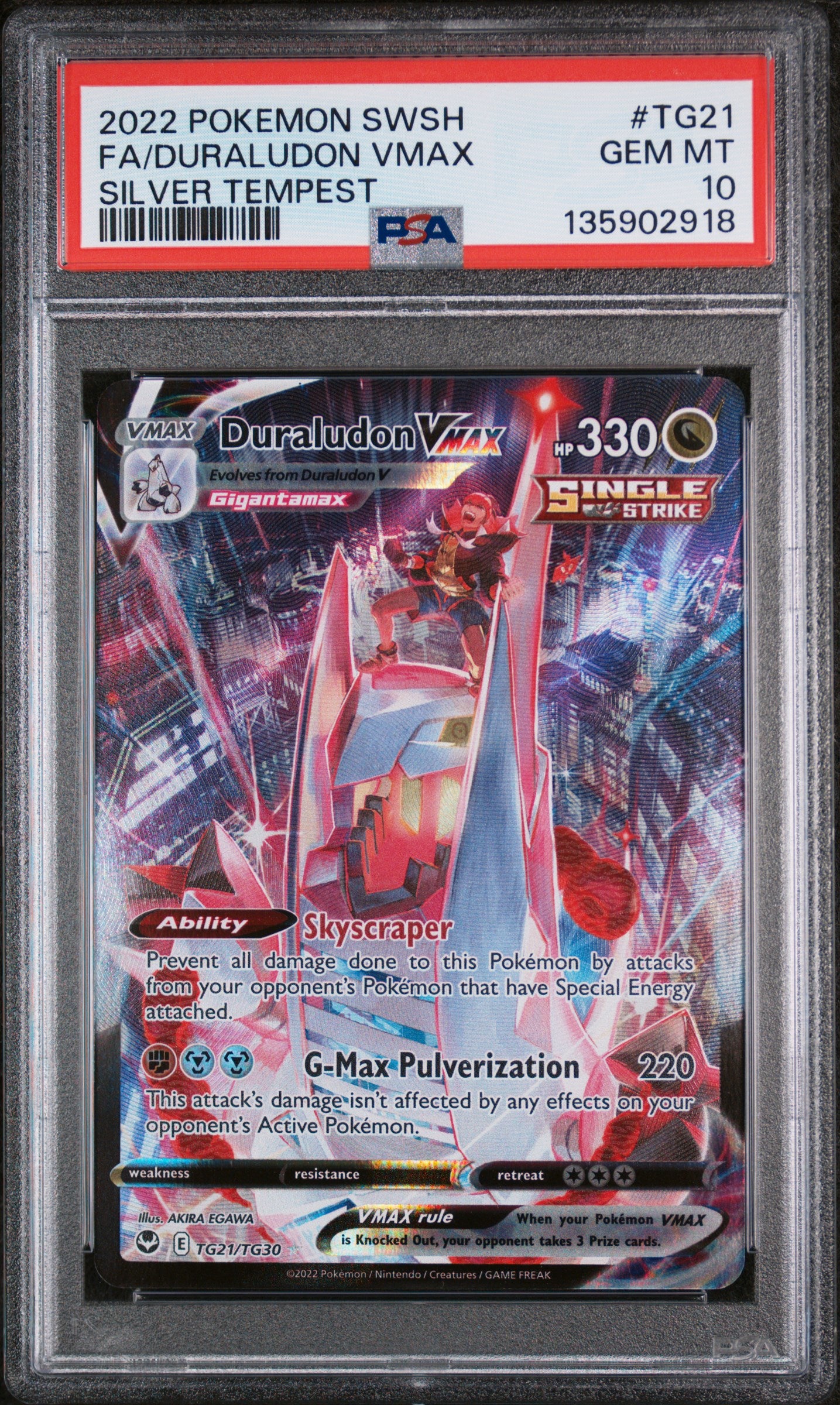 PSA 10 - Duraludon VMAX - TG21