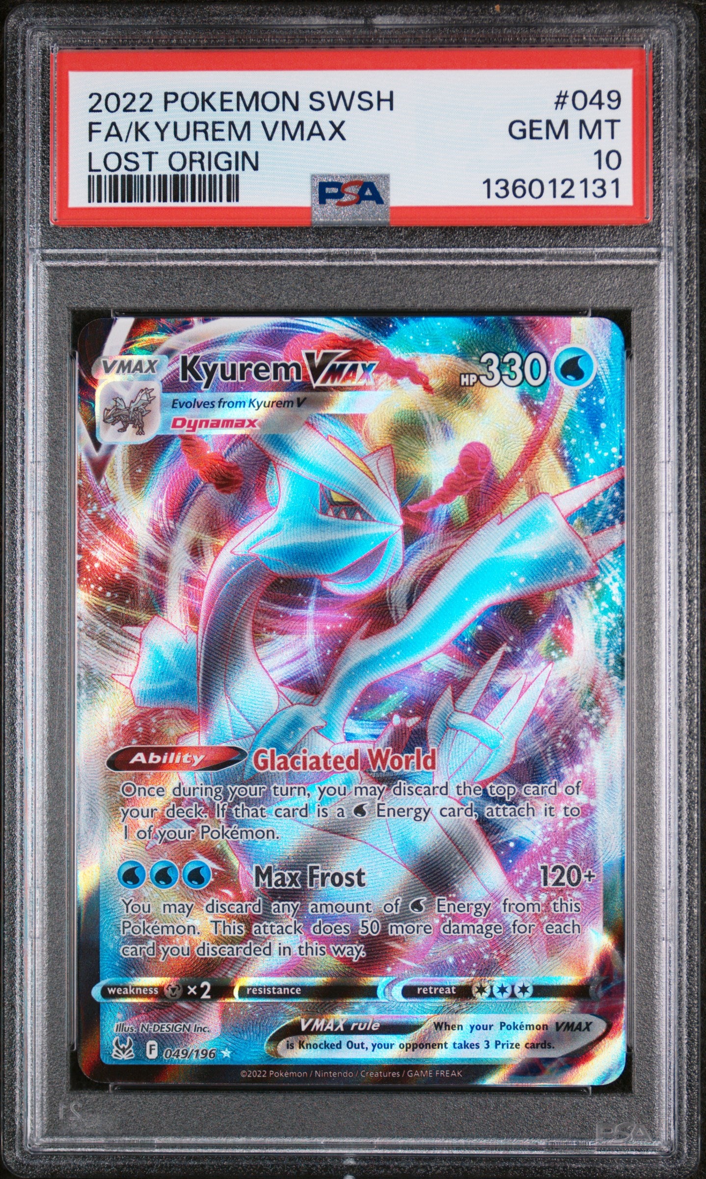PSA 10 - Kyurem Vmax #49