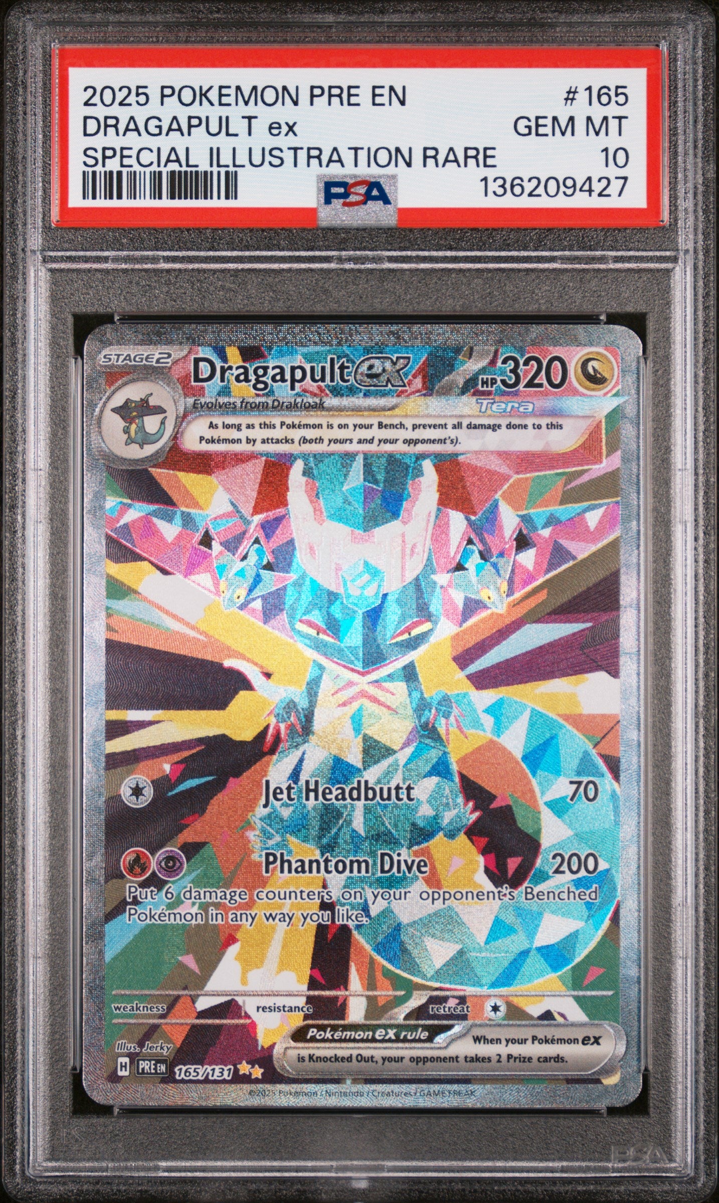 PSA 10 - DRAGAPULT ex SPECIAL ILLUSTRATION RARE #165