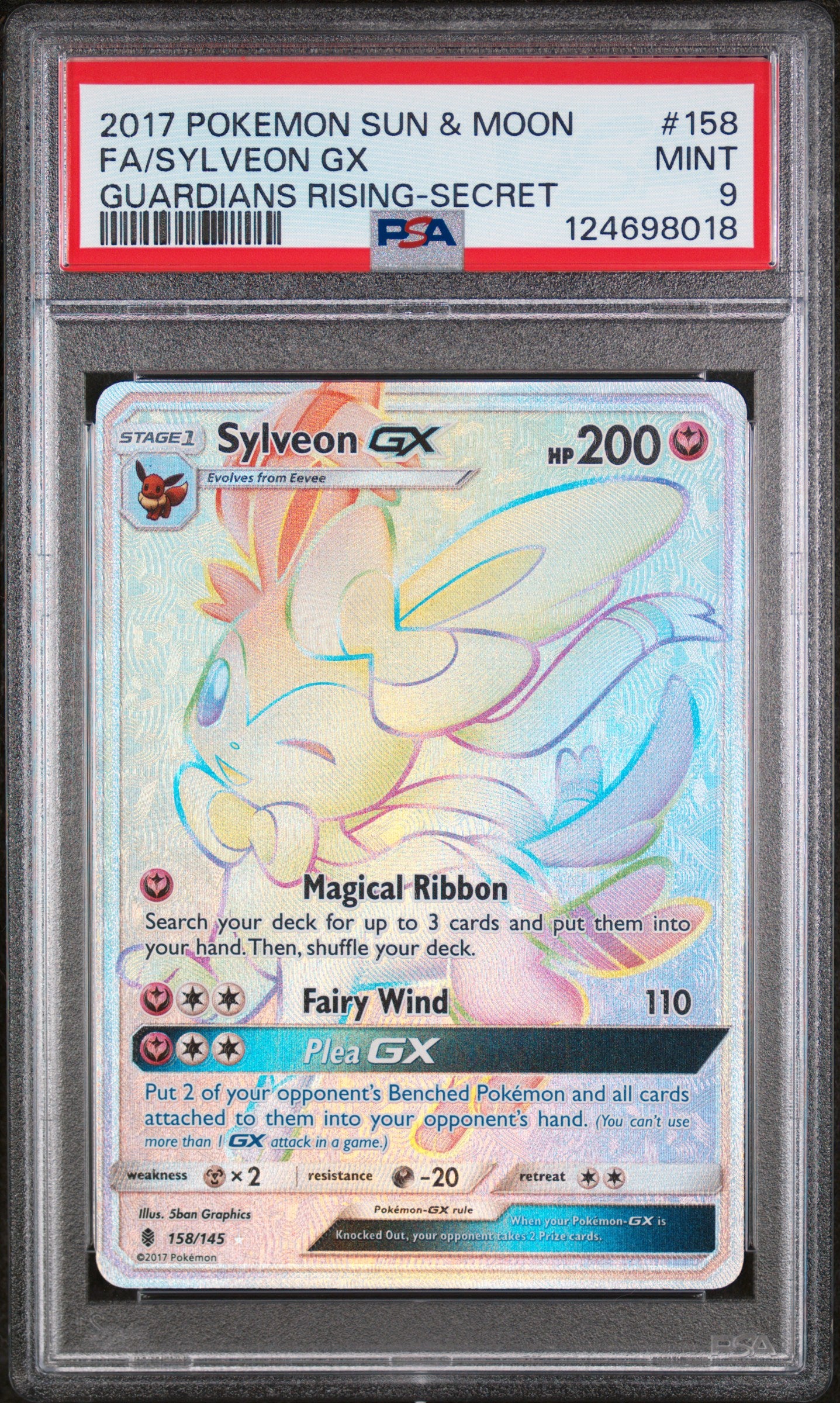 PSA 9 - Sylveon GX 158