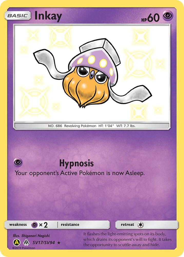 PKMN Singles - Inkay - SV17/SV94