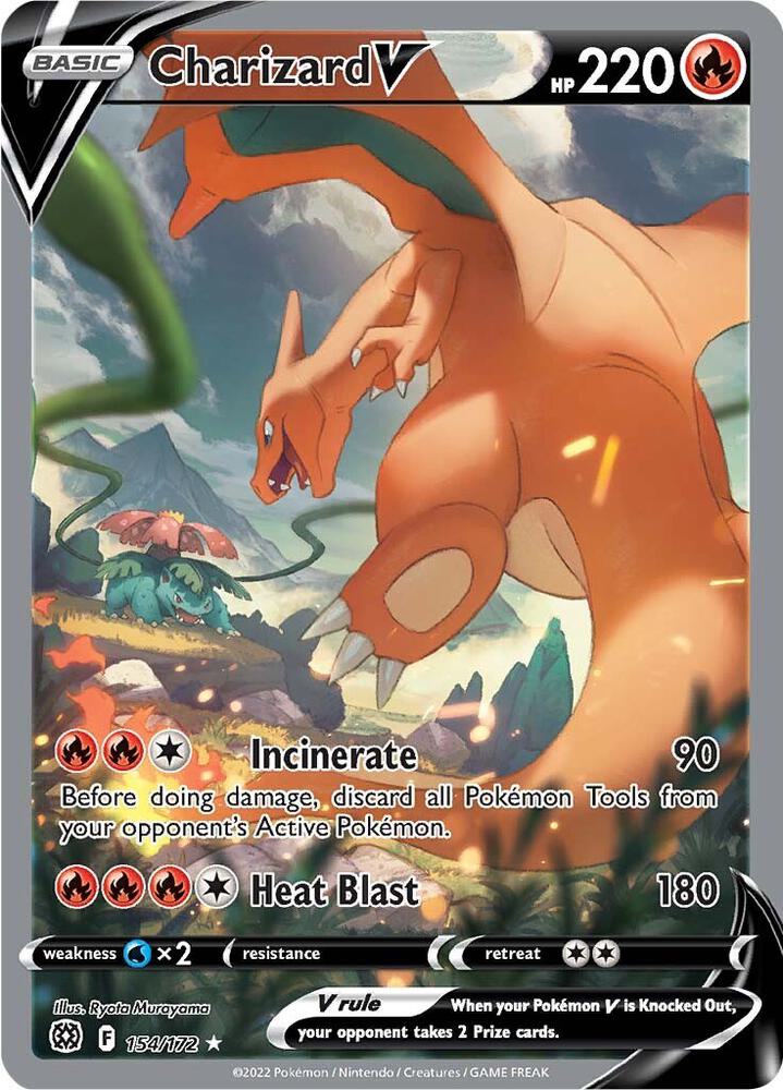 PKMN Singles - Charizard V Alt Art 154/172