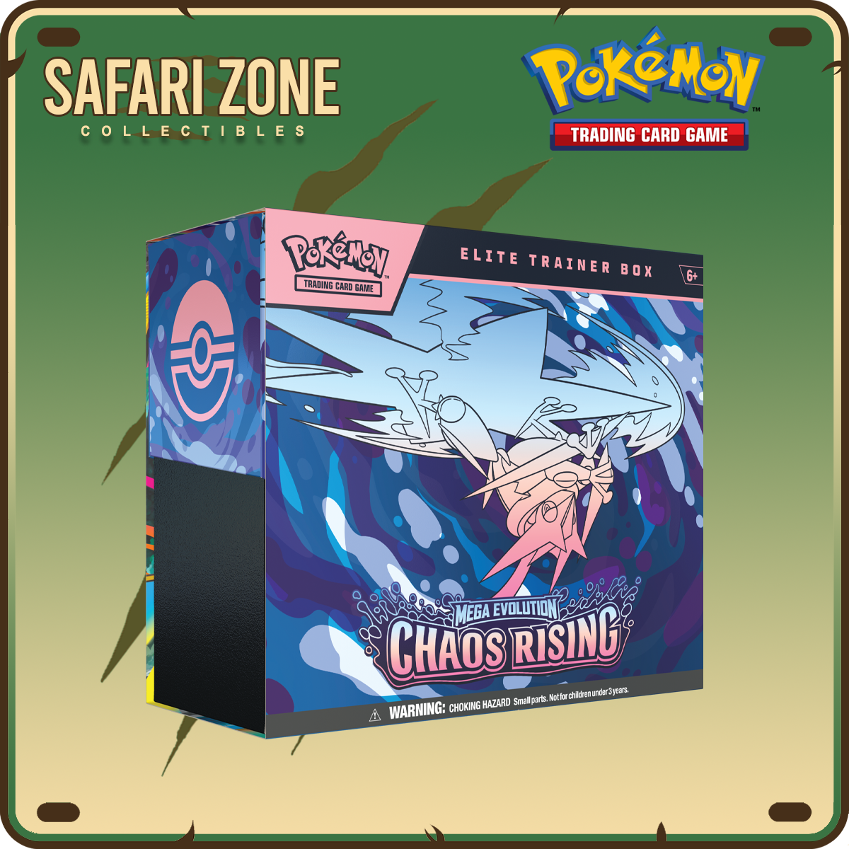pokemon card trainer box Pokemon TCG: ME04 Chaos Rising Elite Trainer Box – Safari Zone Collectibles