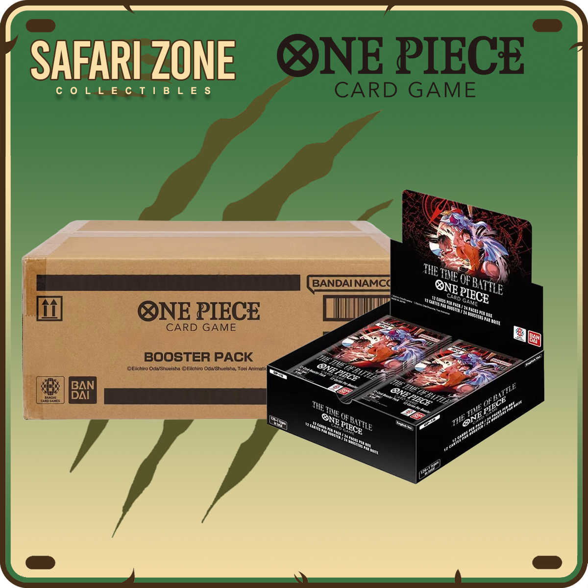 One Piece TCG: OP-16 The Time of Battle Booster Box Case – Safari