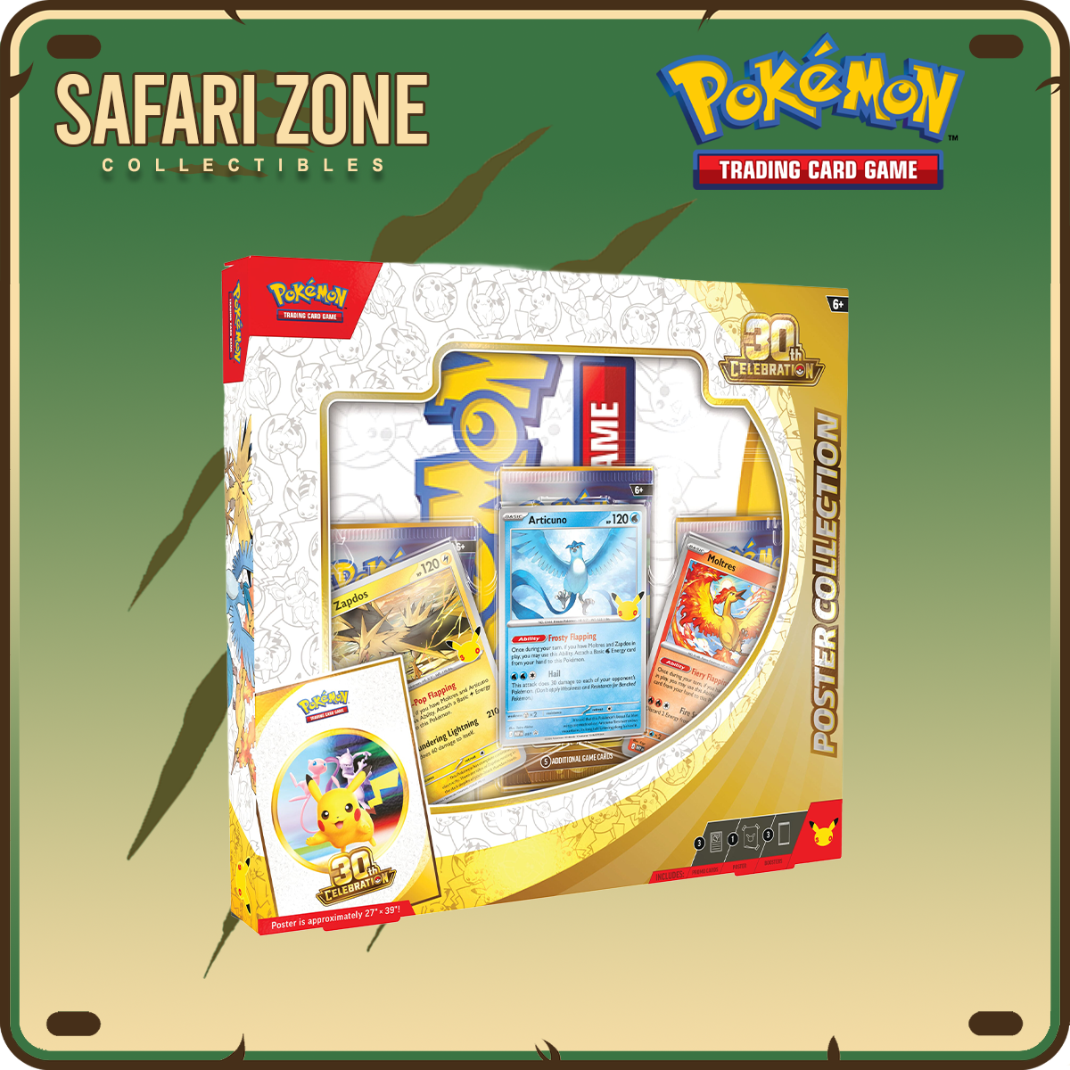 safari zone pokemon cards TCG: 30th Anniversary Poster Collection Cards:sv11w 125 What are some upgrades mtgBOOSTERBOX