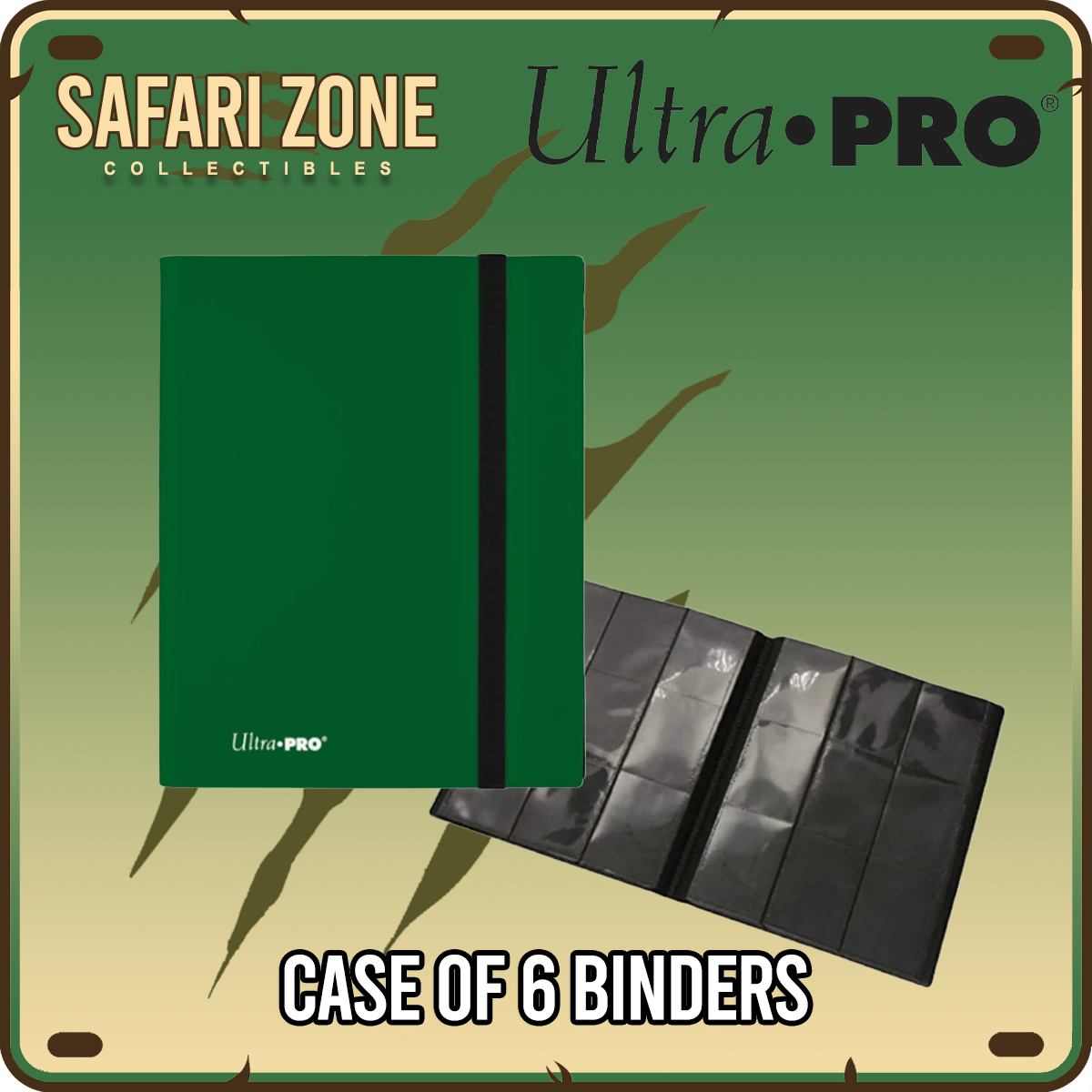 Ultra Pro: 9-Pocket Forest Green Binder (Case of 6 Binders)