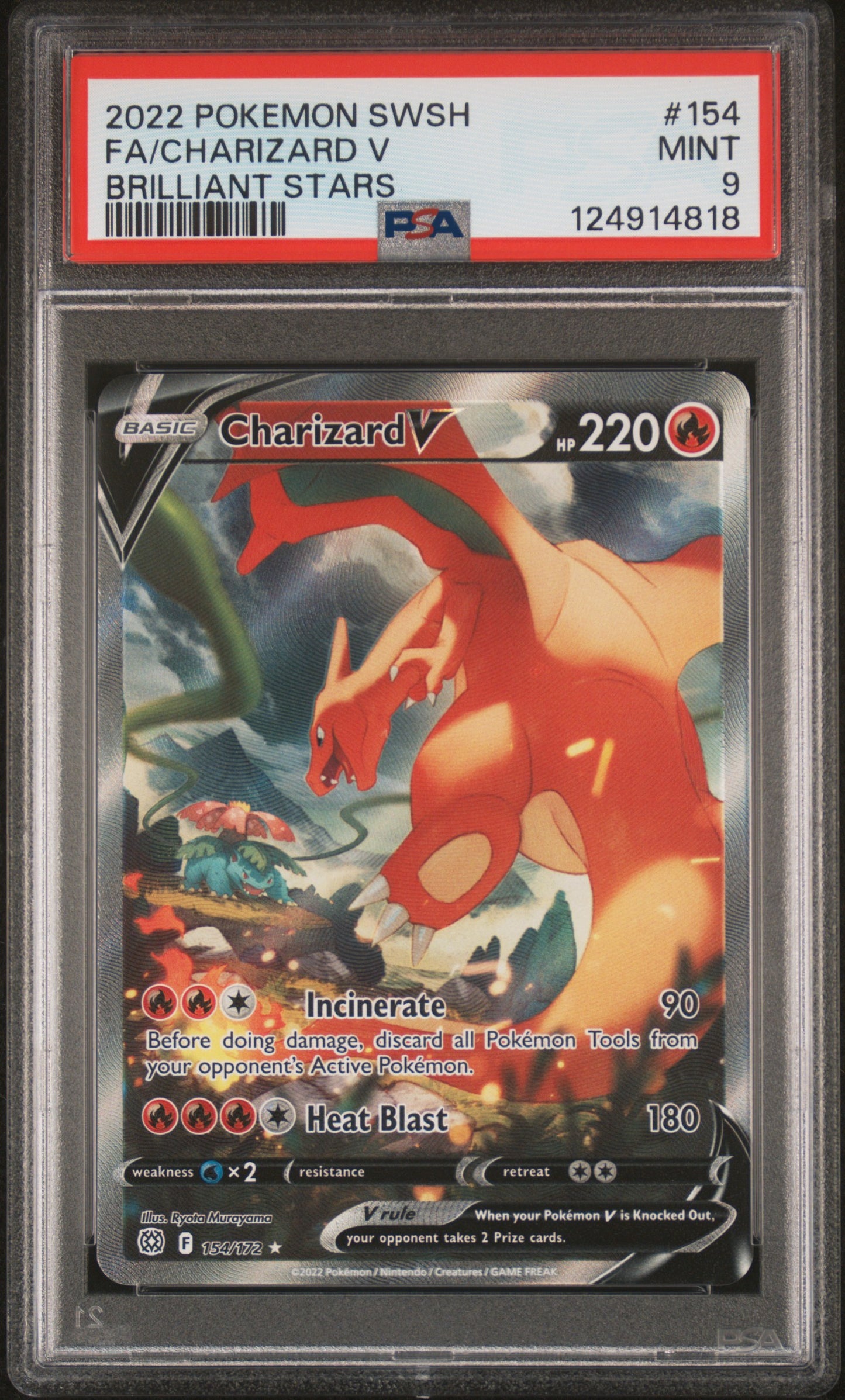 PSA 9 - Charizard V #154