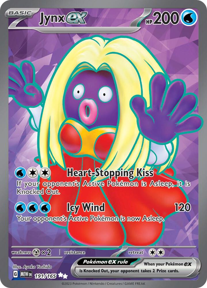 PKMN Singles - Jynx ex - 191/165