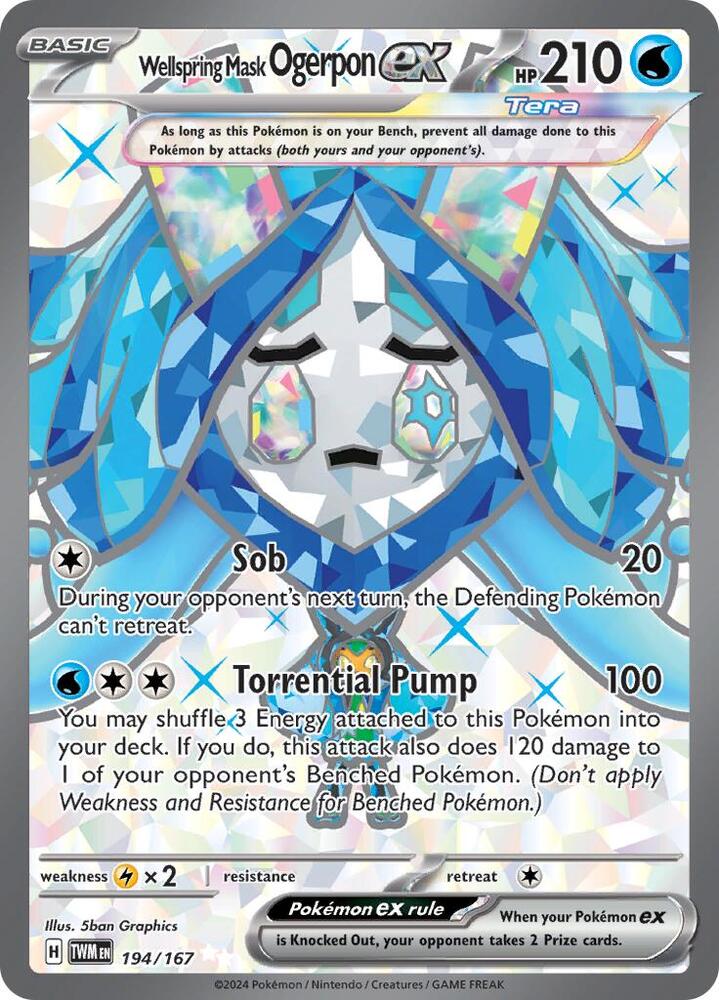 PKMN Singles - Wellspring Mask Ogerpon ex - 194/167