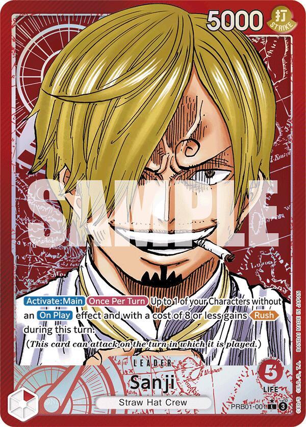 OP Singles - Sanji (PRB01-001) (Alternate Art) - Premium Booster -The Best- (PRB-01)
