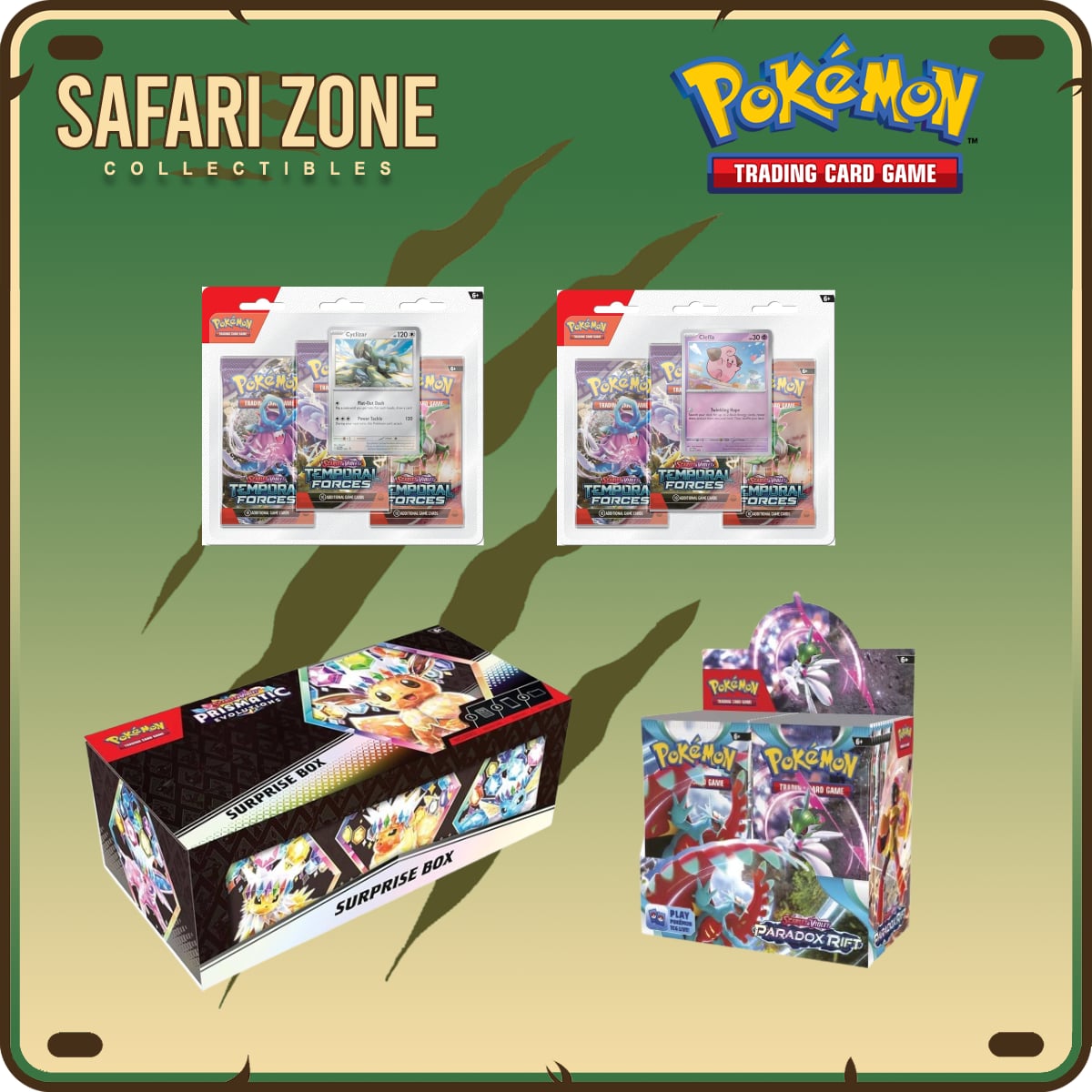 Pokemon: Prismatic Surprise Box / Temporal 3pk Set / Paradox Box