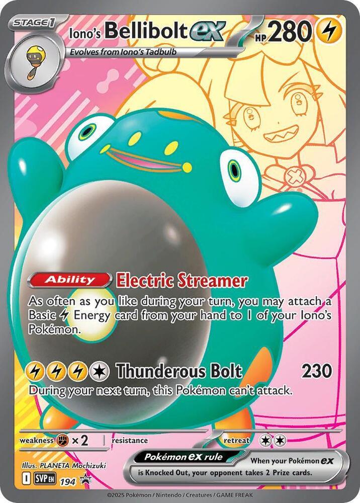 PKMN Singles - Iono's Bellibolt ex - 194 Promo