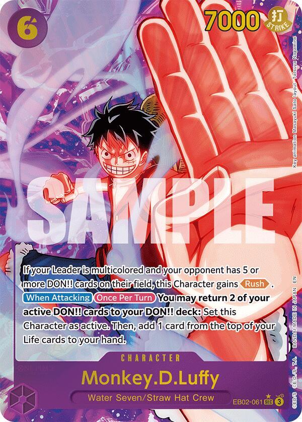 OP Singles - Monkey.D.Luffy (061) (Alternate Art) - Extra Booster: Anime 25th Collection (EB-02)
