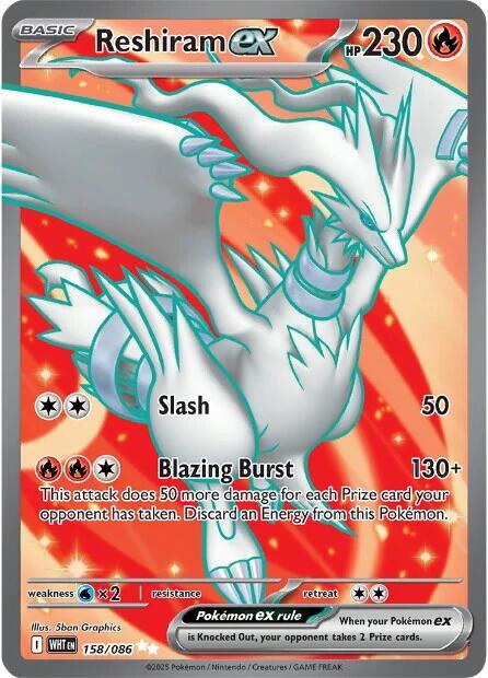 PKMN Singles - Reshiram ex - 158/086