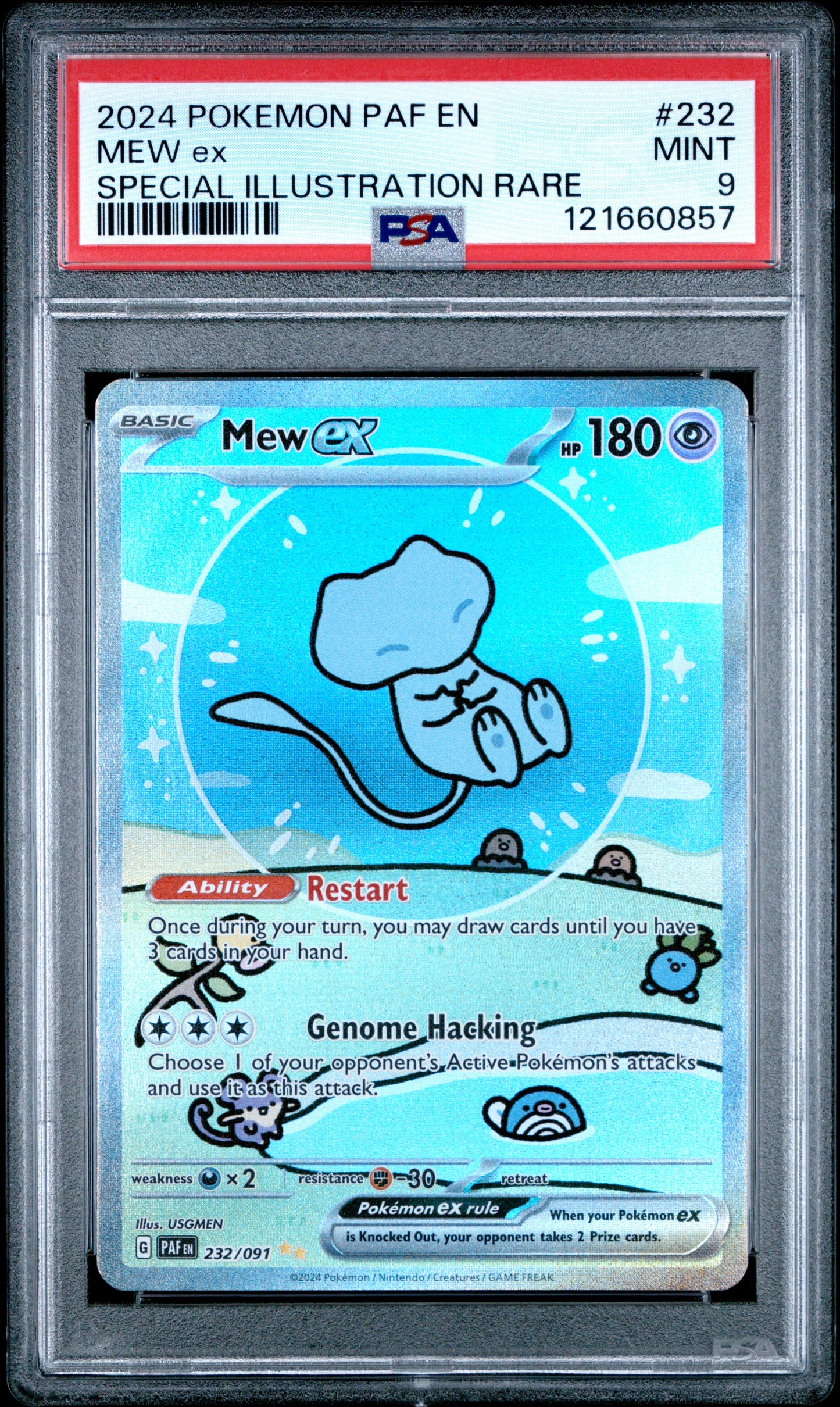 PSA 9 - Mew ex #232