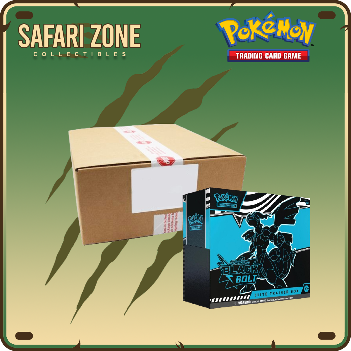 Pokemon: SV10.5 Black Bolt Elite Trainer Box Case
