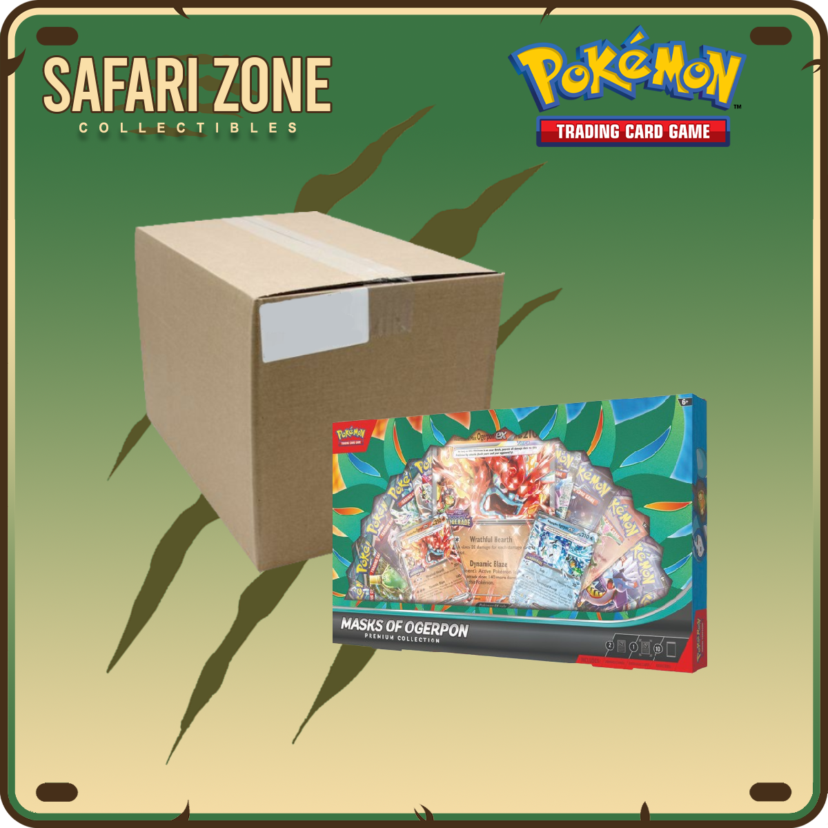 Pokemon: Masks of Ogerpon ex Premium Collection Box Case