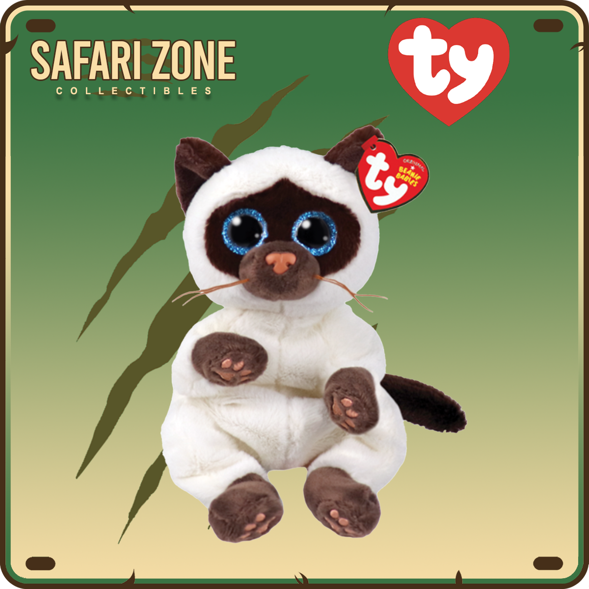 TY Beanie Babies - Miso Siamese Cat