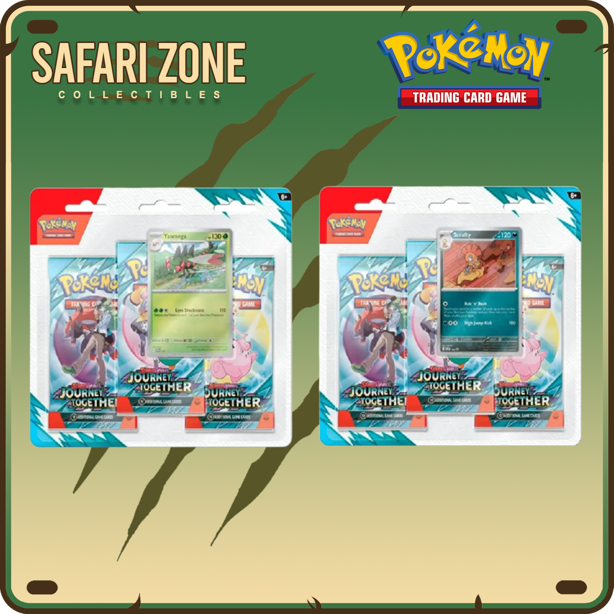 Pokemon: SV09 Journey Together 3 Pack Blister Set
