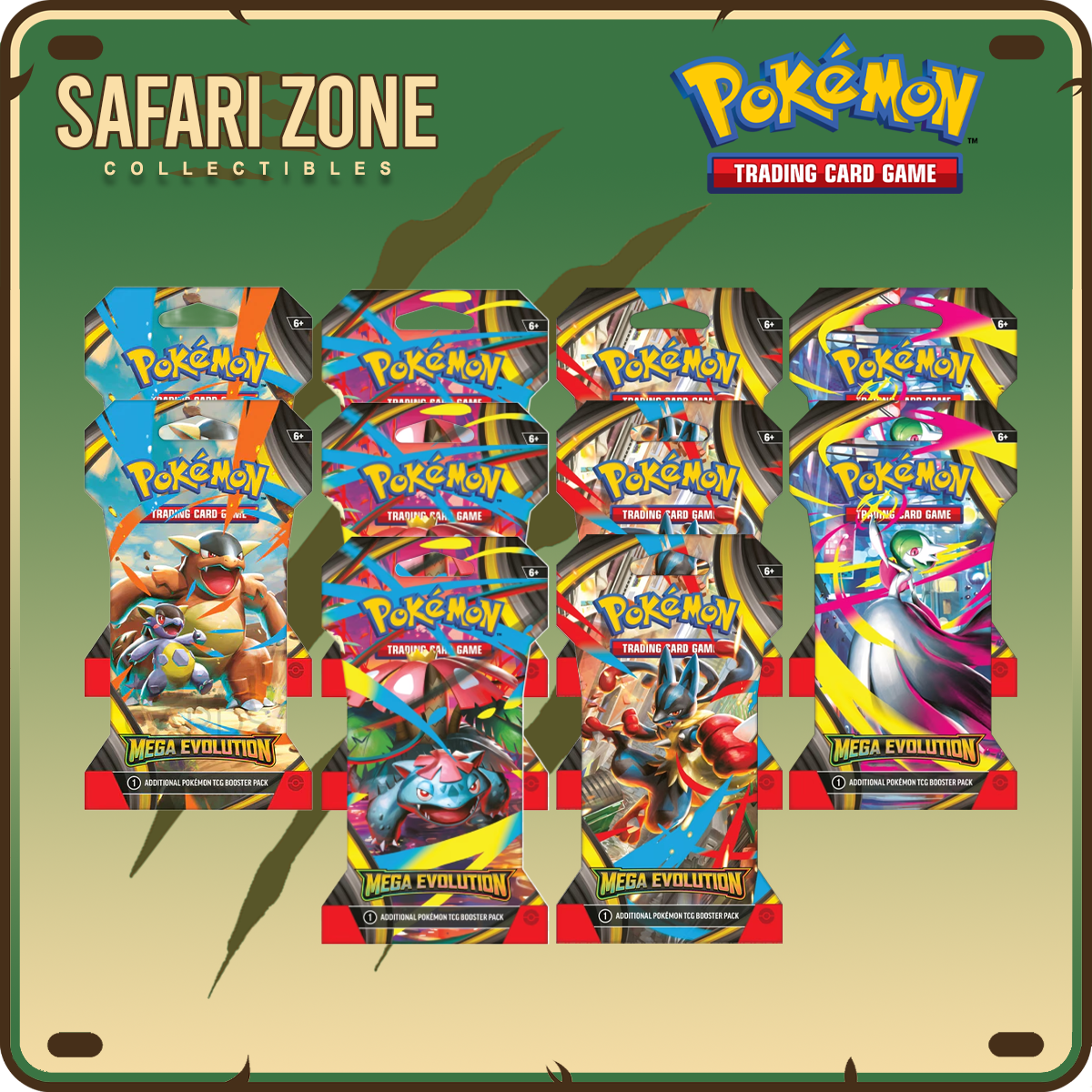 Pokemon: Mega Evolutions Sleeved Booster 10ct Bundle