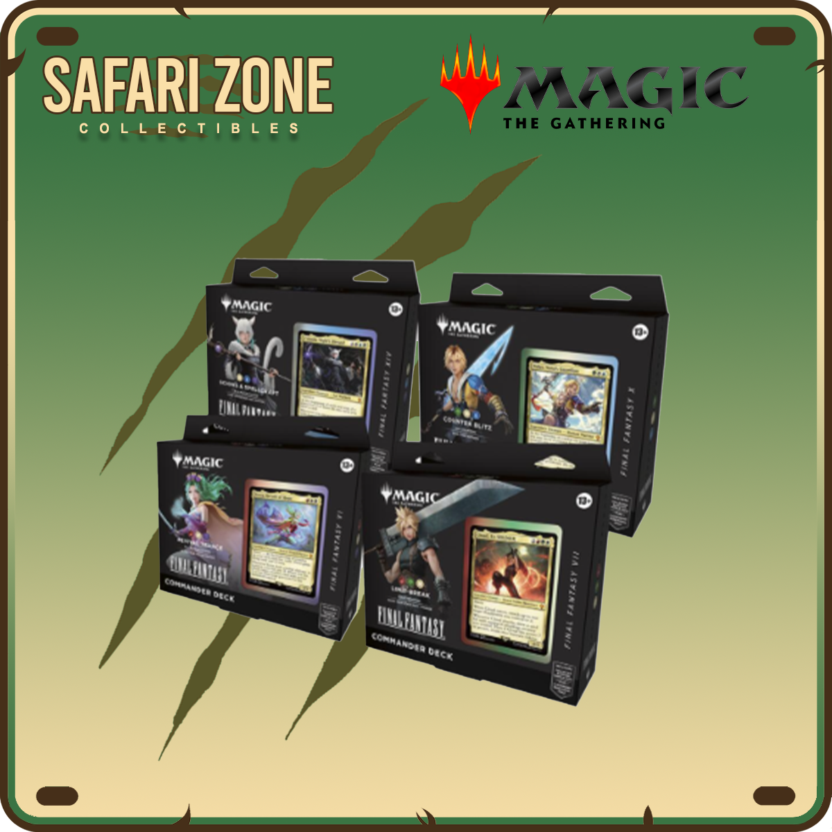 Magic: the Gathering - Final Fantasy Commander Deck Display