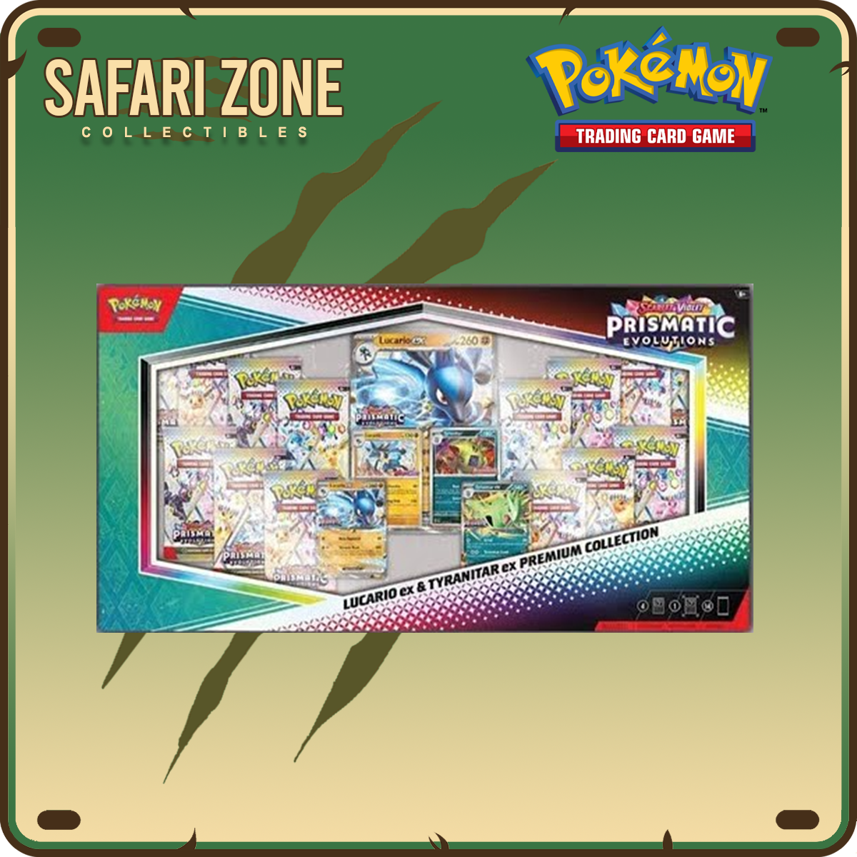 Pokemon TCG: Prismatic Lucario ex & Tyranitar ex Premium Box