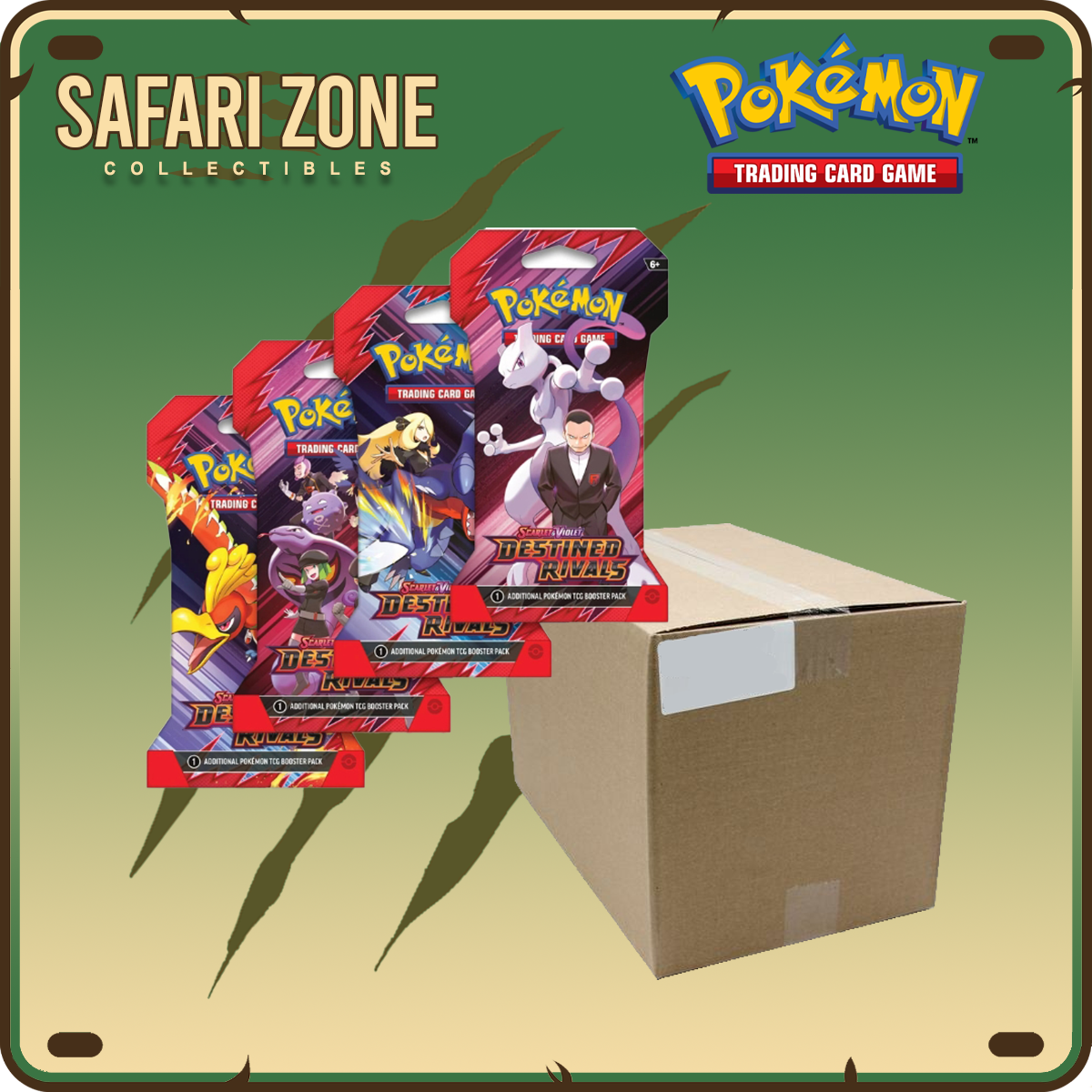 Pokemon TCG: Destined Rivals Sleeved Booster Case