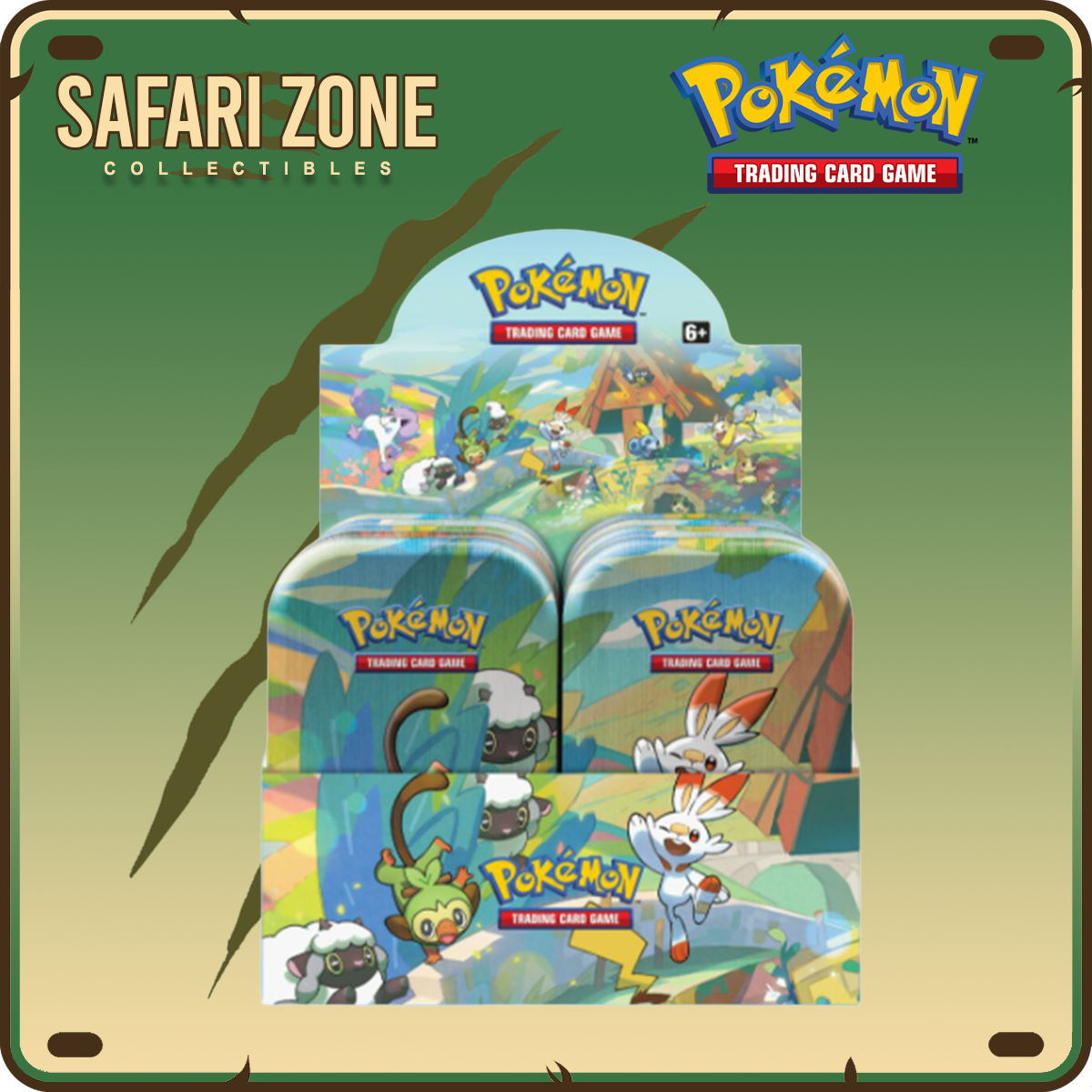 Pokemon TCG: Galar Pals Mini Tin Display