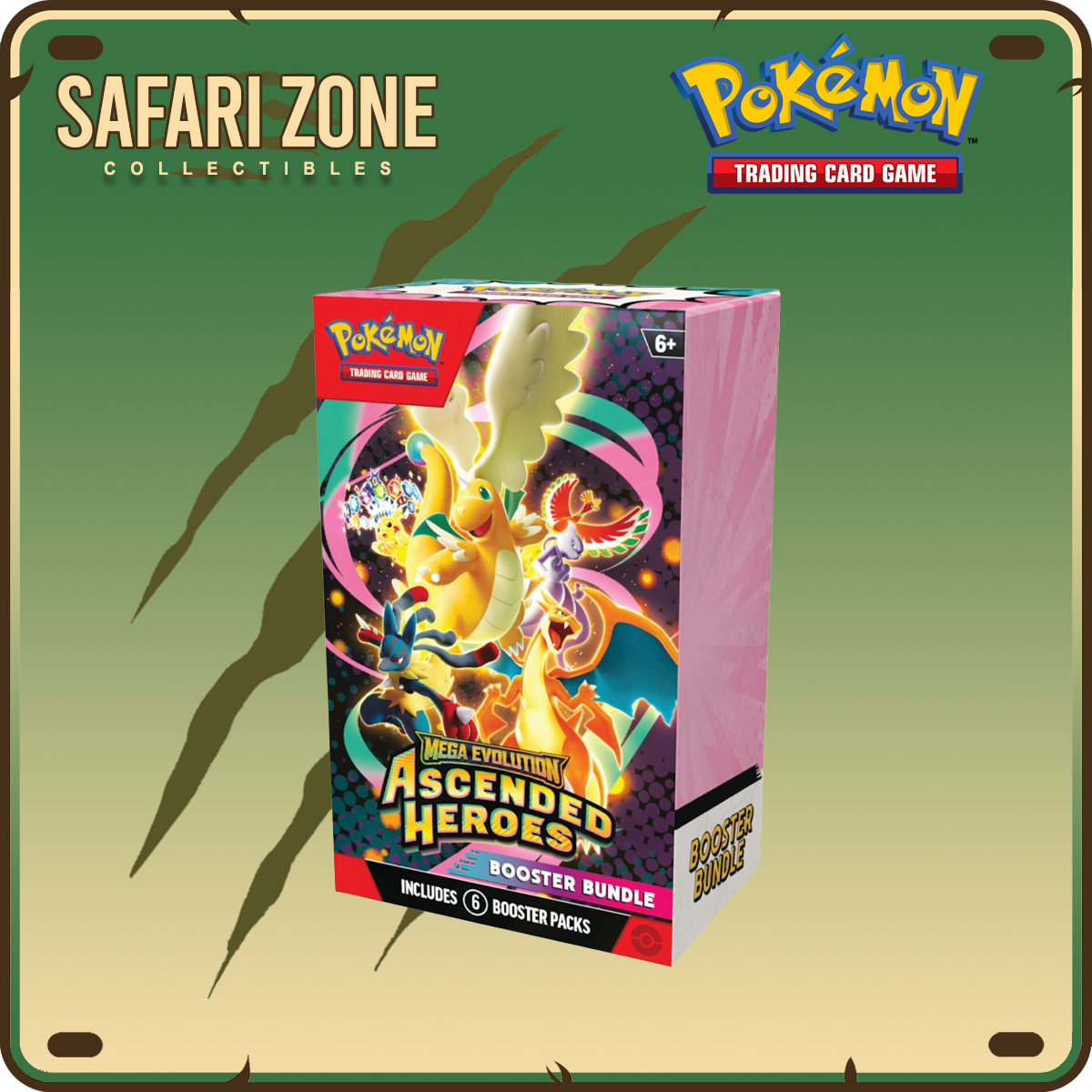 Pokemon TCG: ME02.5 Ascended Heroes Booster Bundle – Safari Zone