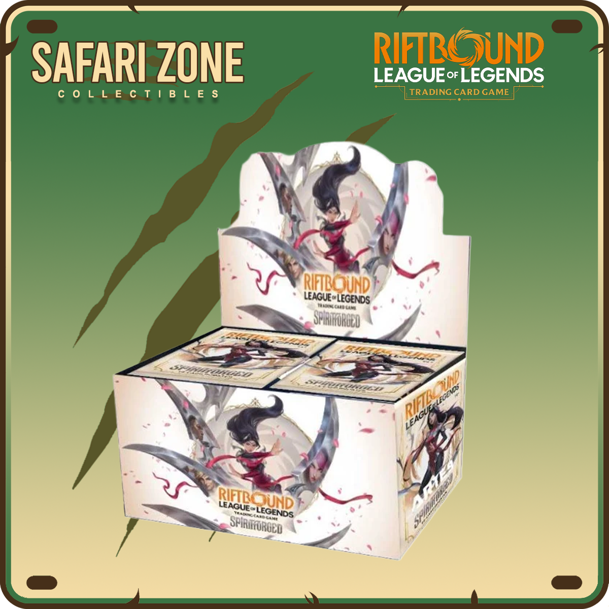 spiritforged booster box Riftbound TCG: – Safari Zone Collectibles 24 booster packs English Version:Chrome art cards per box Halo Fountain MTG -