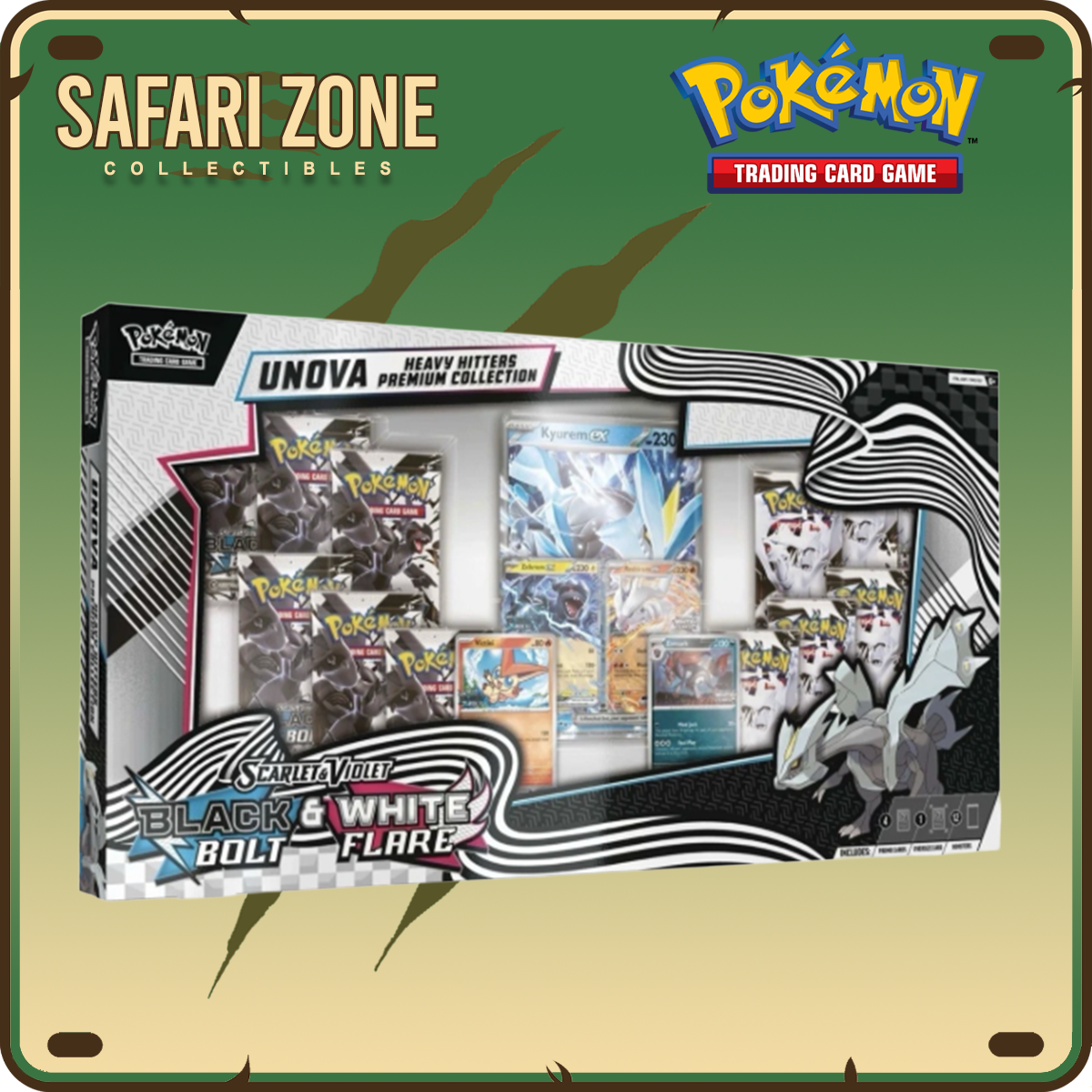 Pokemon TCG: SV10.5 Unova Heavy Hitters Premium Collection & 2 Dragon shields