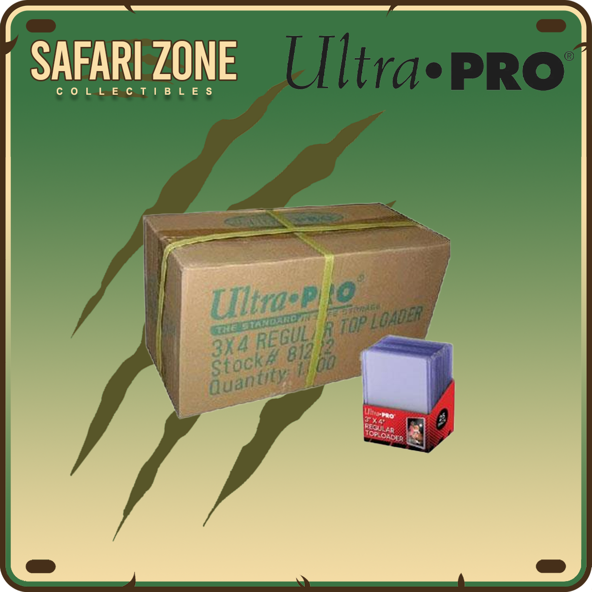 Ultra pro: Toploader - 3X4 Regular Case count of 40 packs (1,000 pcs)