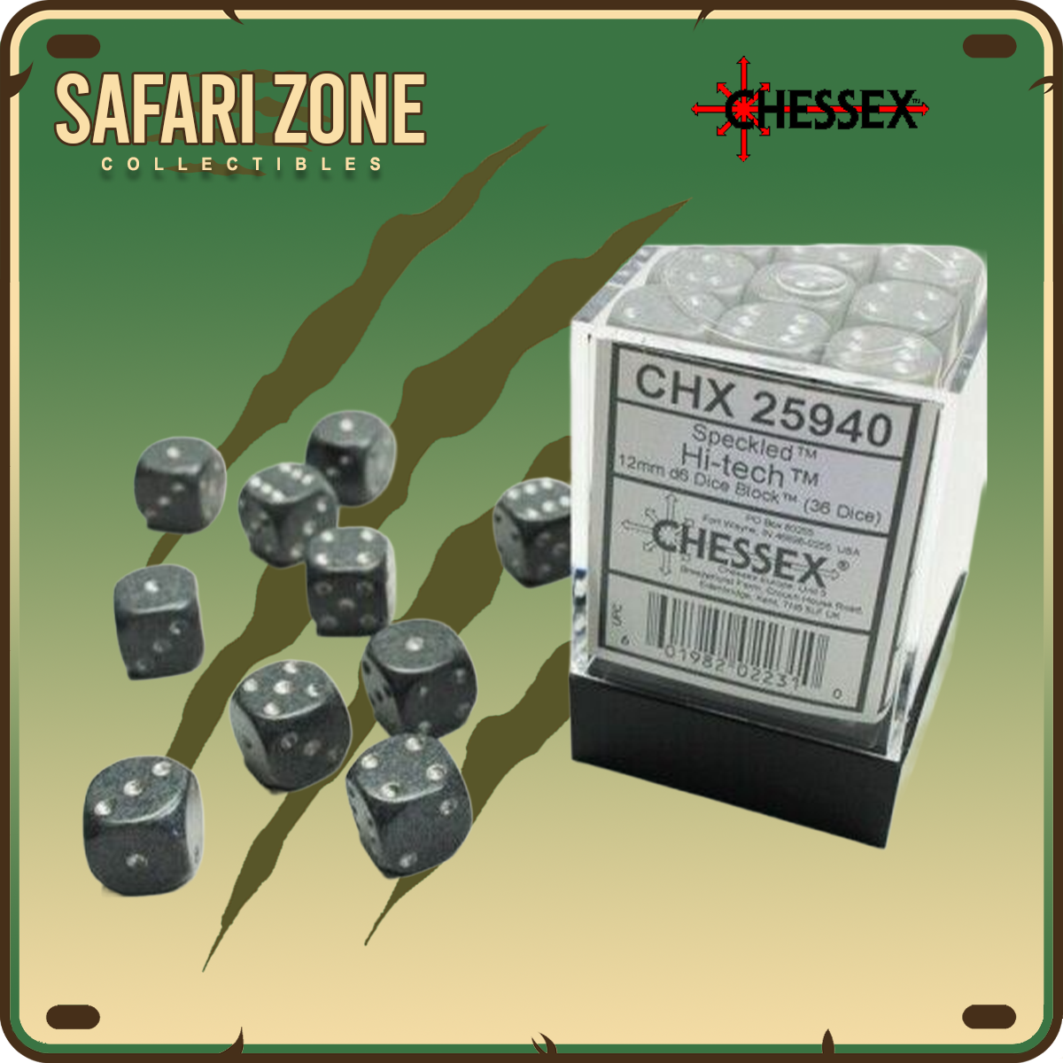 Chessex Dice - 12mm - Speckled - Hi-Tech