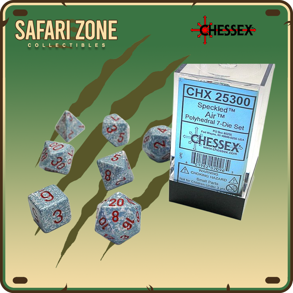 Chessex Dice - 7 Die Set - Speckled - Air