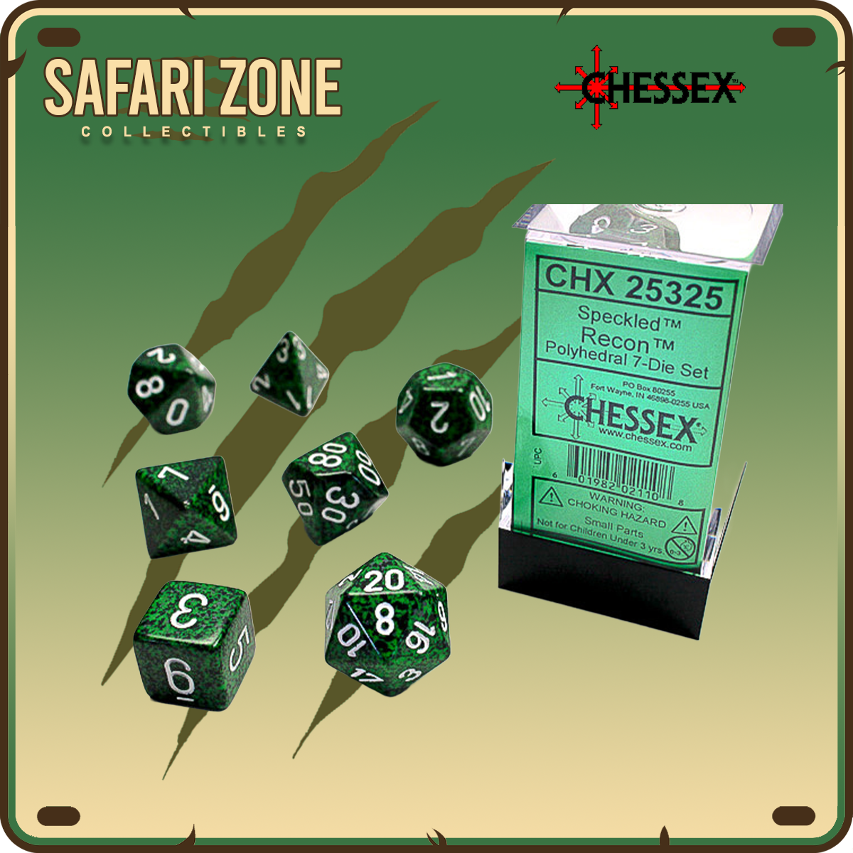 Chessex Dice - 7 Die Set - Speckled - Recon