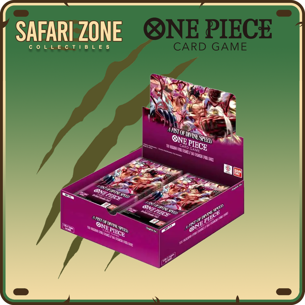 One Piece TCG: A Fist of Devine Speed OP-11 Booster Box – Safari