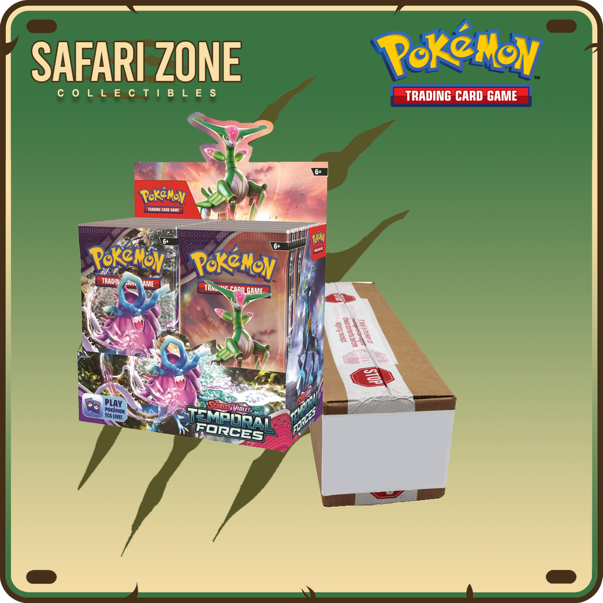 Pokemon: SV05 Temporal Forces Booster Box Case