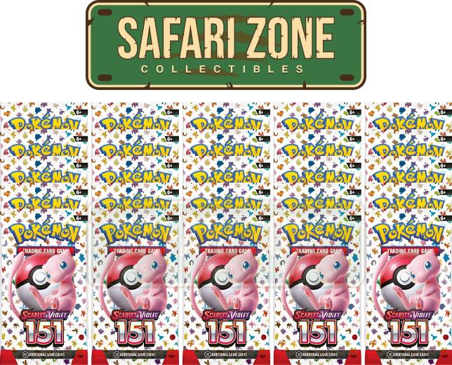 Pokemon Loose Packs: 25 Count 151 English Booster Pack – Safari Zone  Collectibles