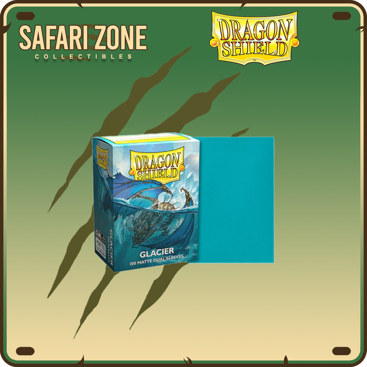 Dragon Shield: Standard Size Sleeves 100 count Dual Matte - Glacier