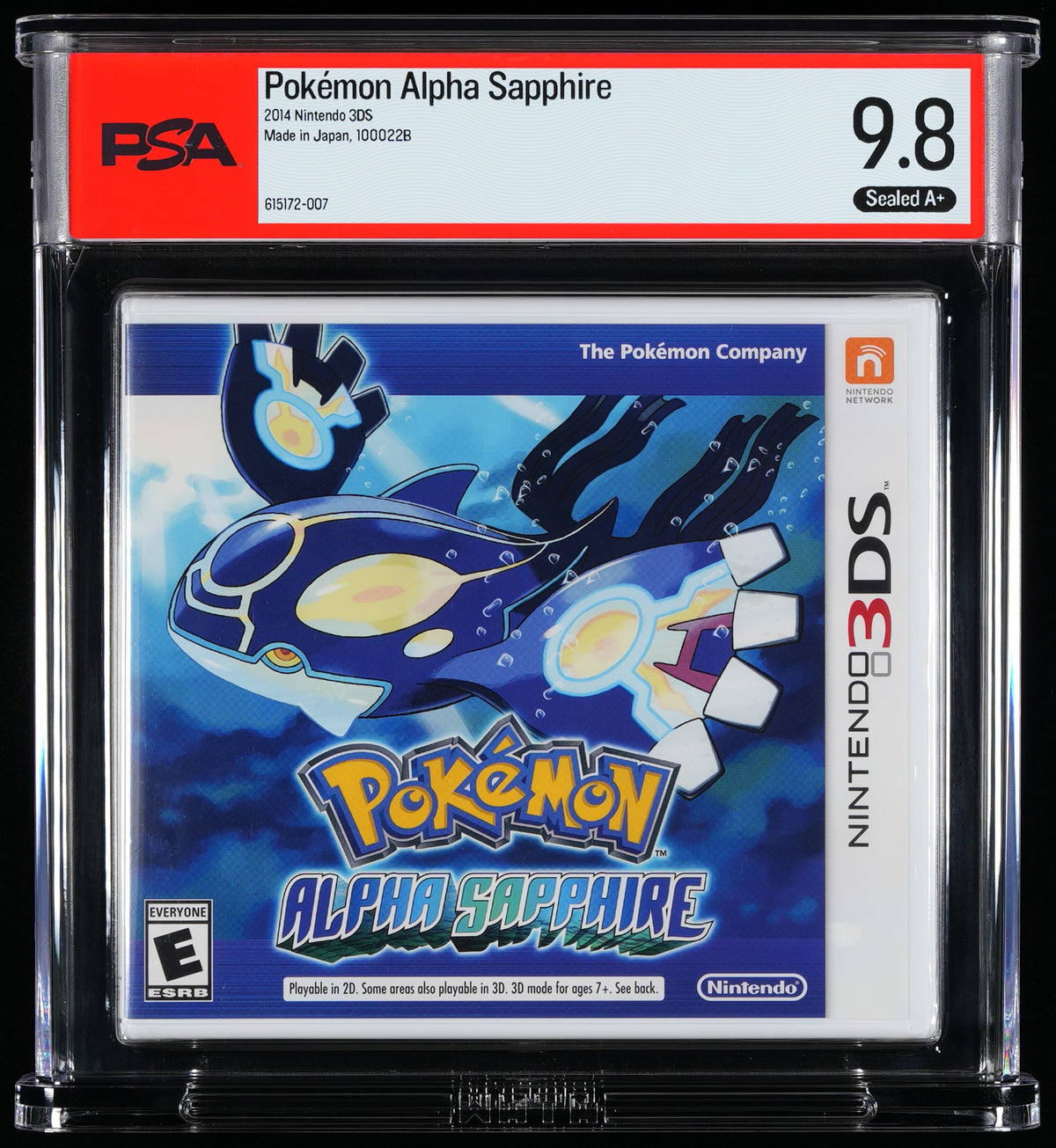 PSA 9.8 - Alpha Sapphire Nintendo 3DS