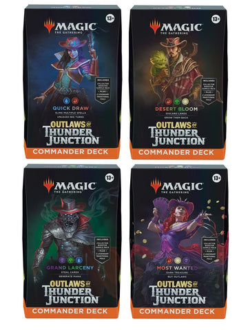 Magic: the Gathering - Outlaws of Thunder Junction Commander Set of 4