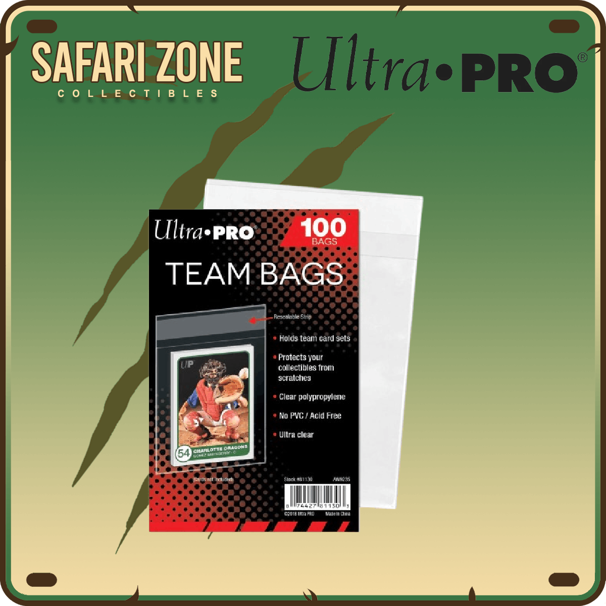Ultra Pro: Resealable Team Bags (100-Pack)
