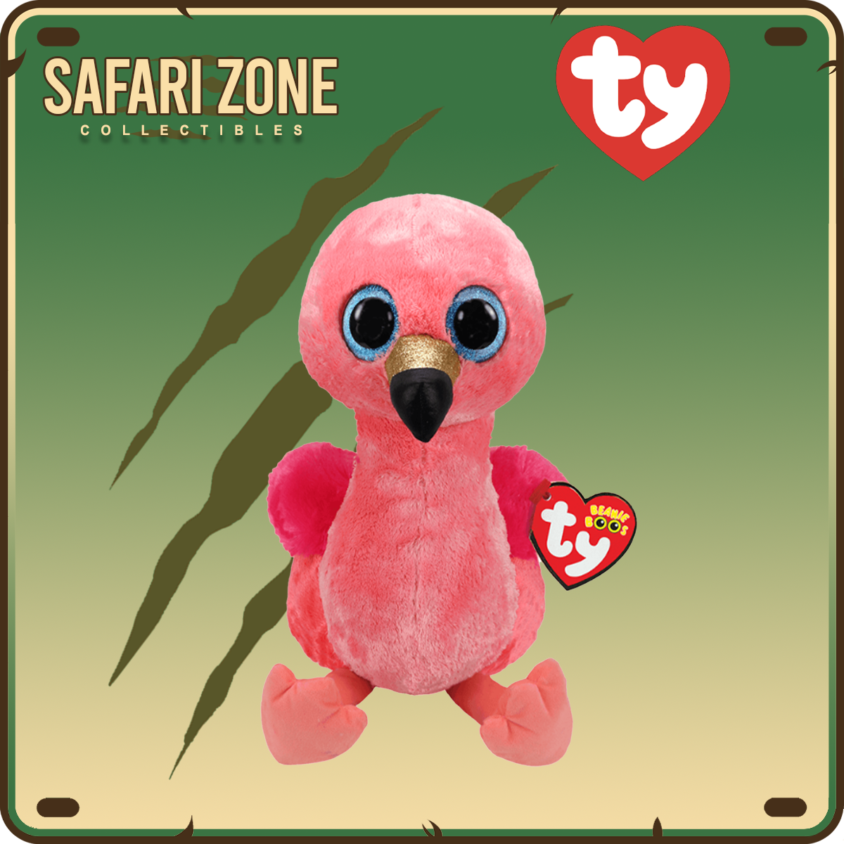 TY Beanie Babies - Beanie Boo - Gilda - Pink Flamingo