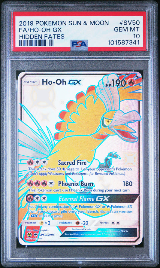 PSA 10 - Ho-Oh GX Shiny - SV50/SV94