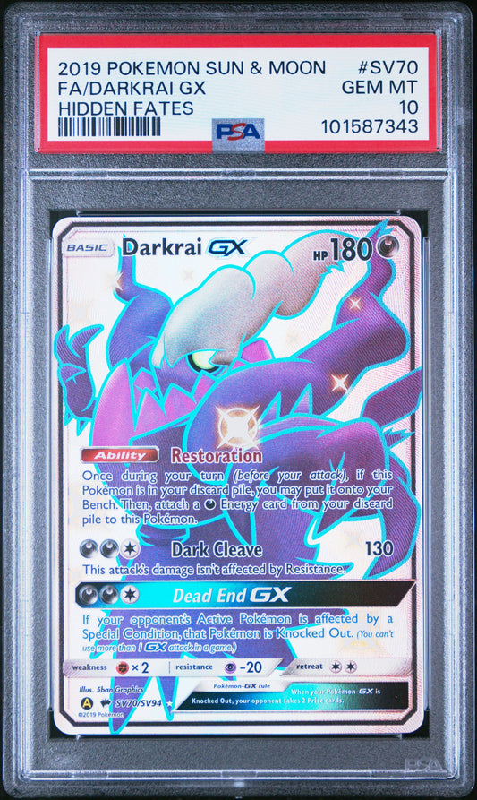 PSA 10 - Darkrai GX Shiny - SV70/SV94