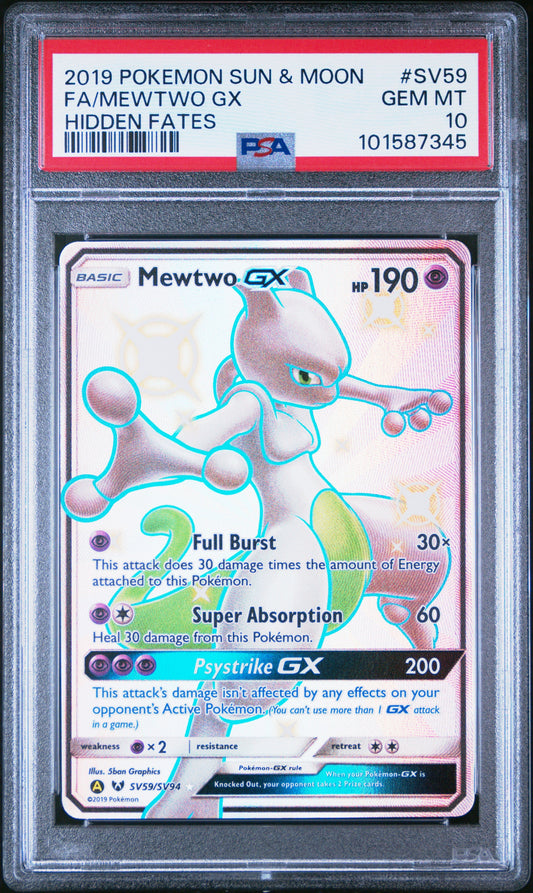 PSA 10 - Mewtwo GX Shiny - SV59/SV94 #1