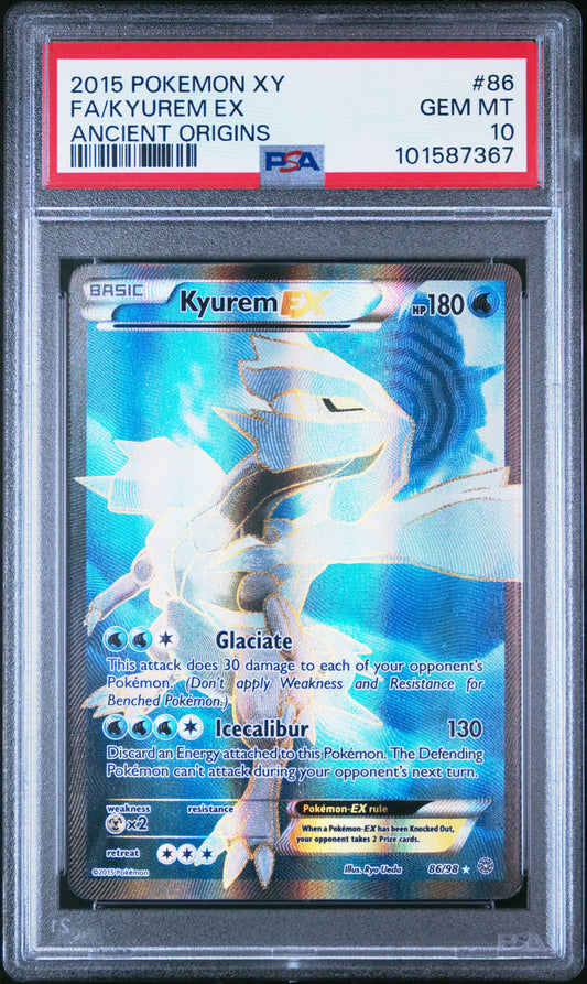 PSA 10 - Kyurem EX Full Art - 86/98